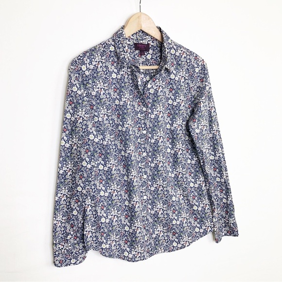 Liberty art Fabrics for jcrew, floral, print button down shirt - Picture 5 of 10